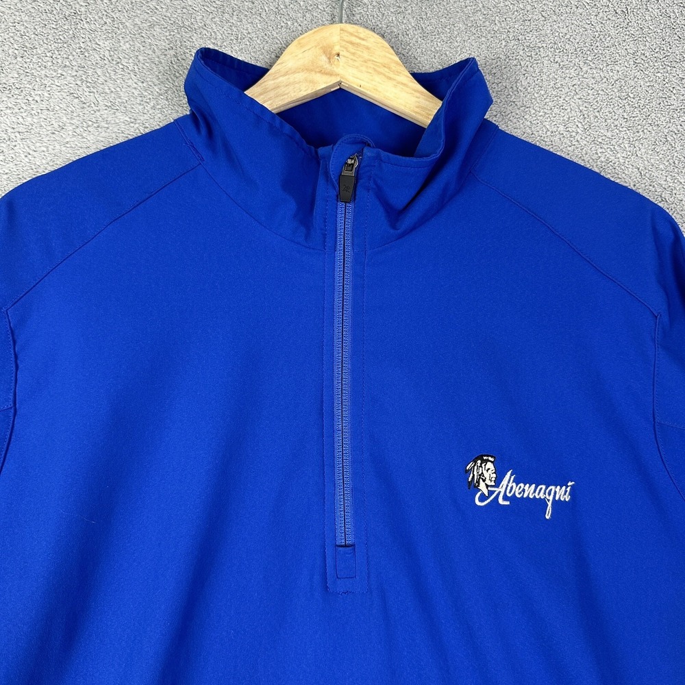 Zero Restriction Tour Series Jacket Men M Blue 1/2 Zip Pullover Windbreaker READ - Picture 2 of 13